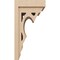 Ekena Millwork 12"W x 12"D x 24"H Wide Sheridan Rough Cedar Woodgrain TimberThane Corbel, Primed Tan CORUR12X12X24SHERCPR - alternate 4